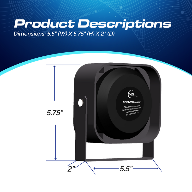 Load image into Gallery viewer, UBL 100W Slim Siren Speaker
