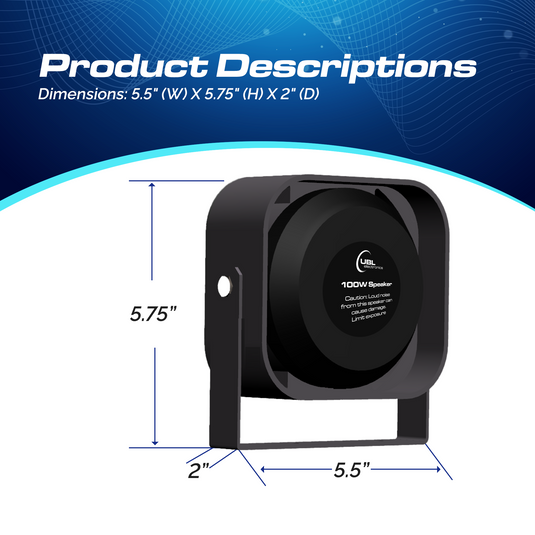 UBL 100W Slim Siren Speaker