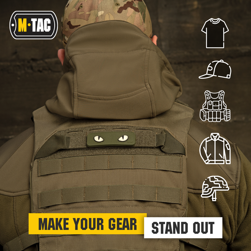 Load image into Gallery viewer, M-Tac Glows in the Dark Cat Eyes Morale Patch 3D PVC
