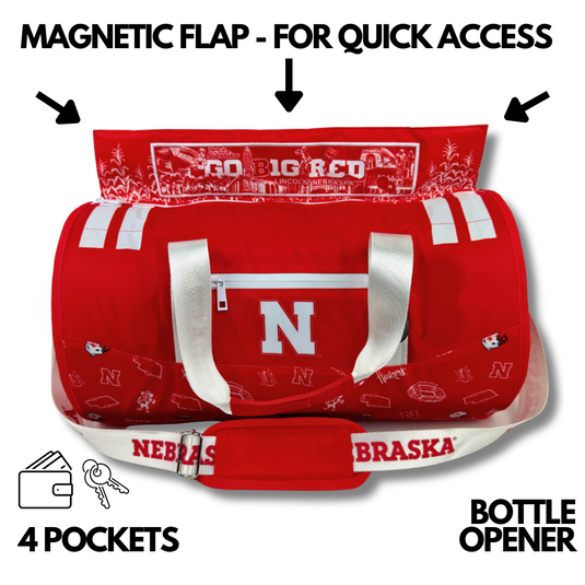 University of Nebraska Duffel Cooler