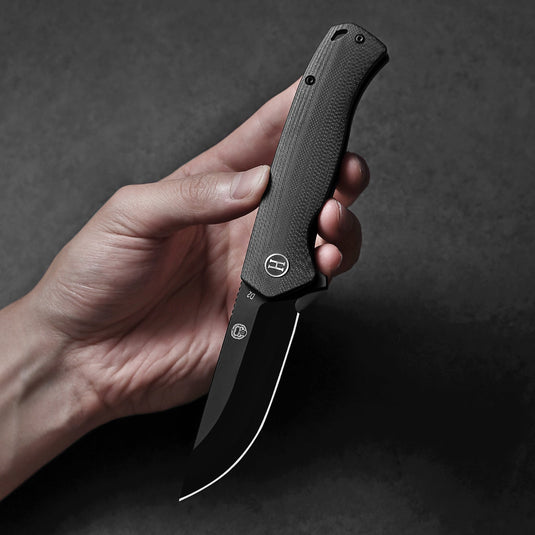 The Pathfinder Folding Pocket Knife Giftset for Men and Women (Black and Blue)