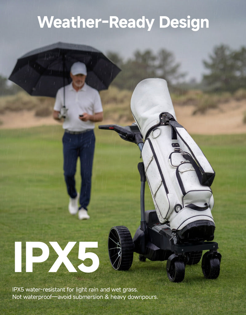Load image into Gallery viewer, KEMIMOTO ApexR Electric Golf Push Cart with Remote Control, 36 Hole
