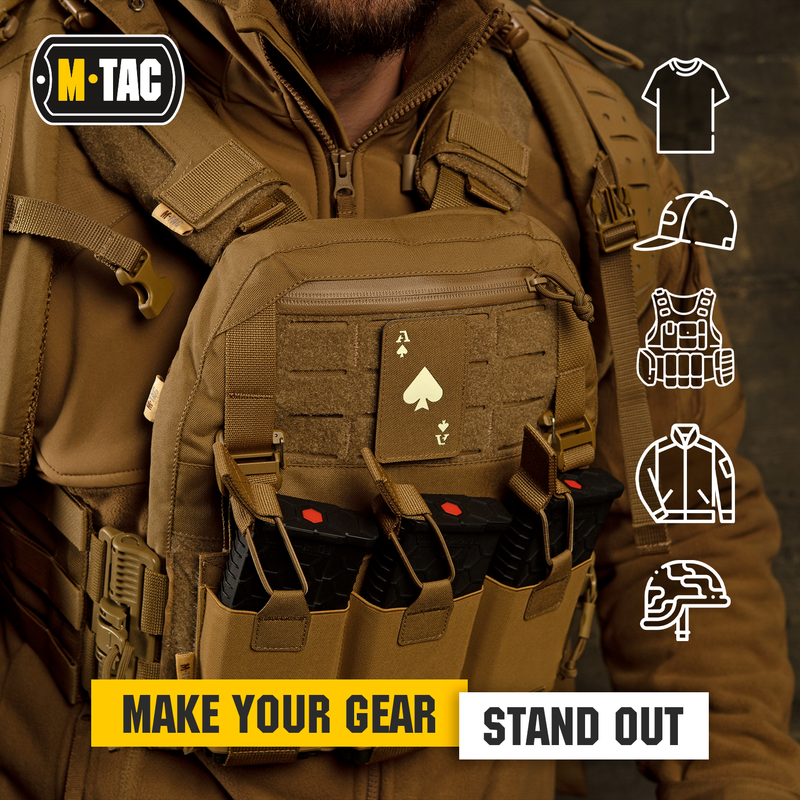 Load image into Gallery viewer, M-Tac patch Ace of Spades Laser Cut
