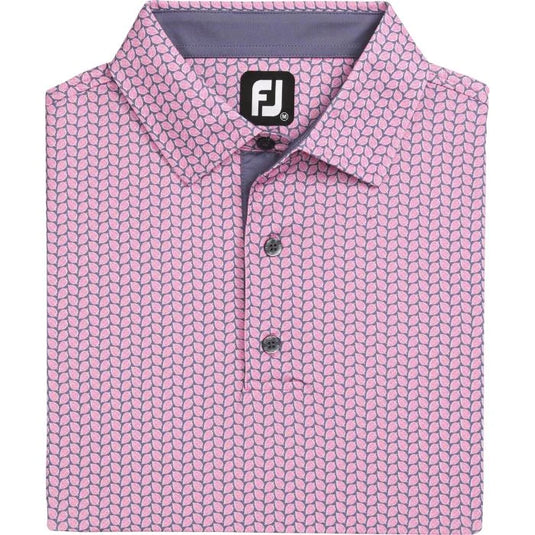 FootJoy Leaf Print Lisle Golf Polo