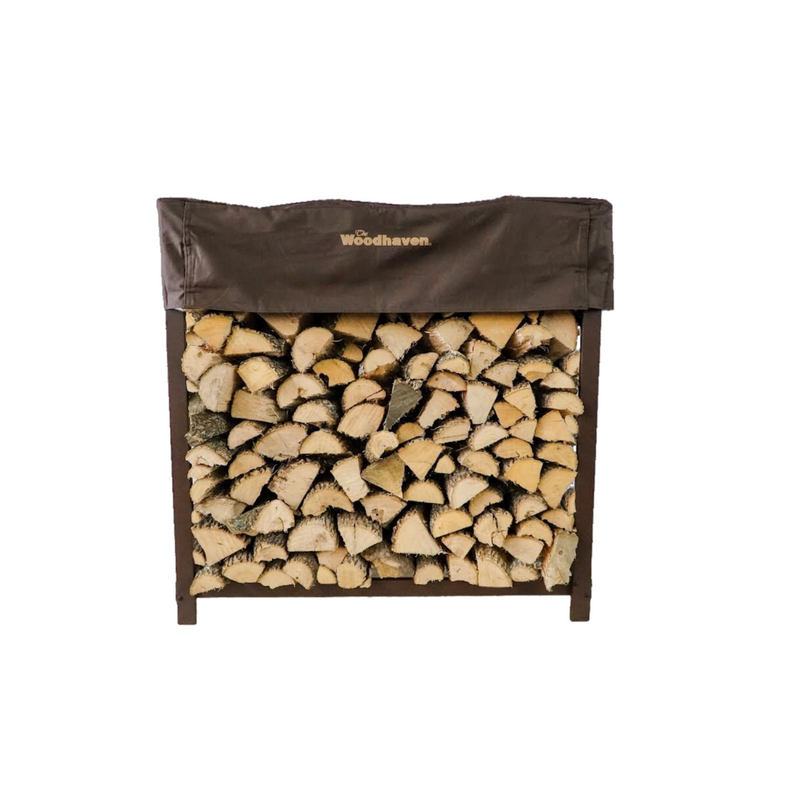 Load image into Gallery viewer, 3 ft Steel Firewood Rack Holds 1/8 Cord Woodhaven
