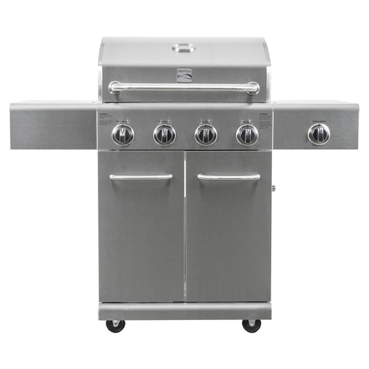 4 Burner Gas Grill Plus SEARING Side Burner - All Stainless Steel