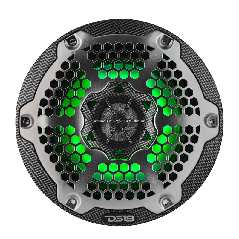 Load image into Gallery viewer, 6.5” Marine 2-Way Hybrid Speaker with RGB LED, Compression Driver and Neodymium Magnet | 250W RMS 4-Ohm
