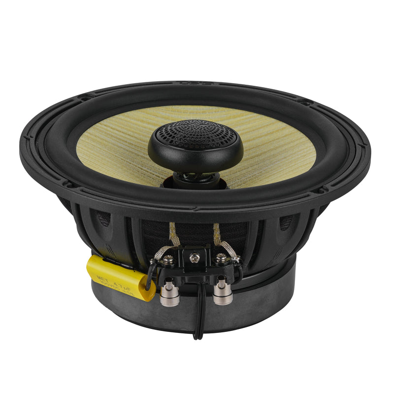 Load image into Gallery viewer, DXQ 6.5&quot; 2-Way Coaxial Speaker with Yellow Straw and Composite Foam Cone | 150W RMS 4-Ohm
