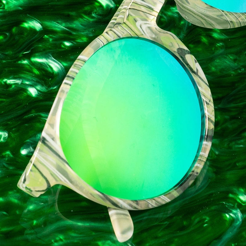 Load image into Gallery viewer, &quot;Marble Arts Master” Circle G Polarized Sunglasses
