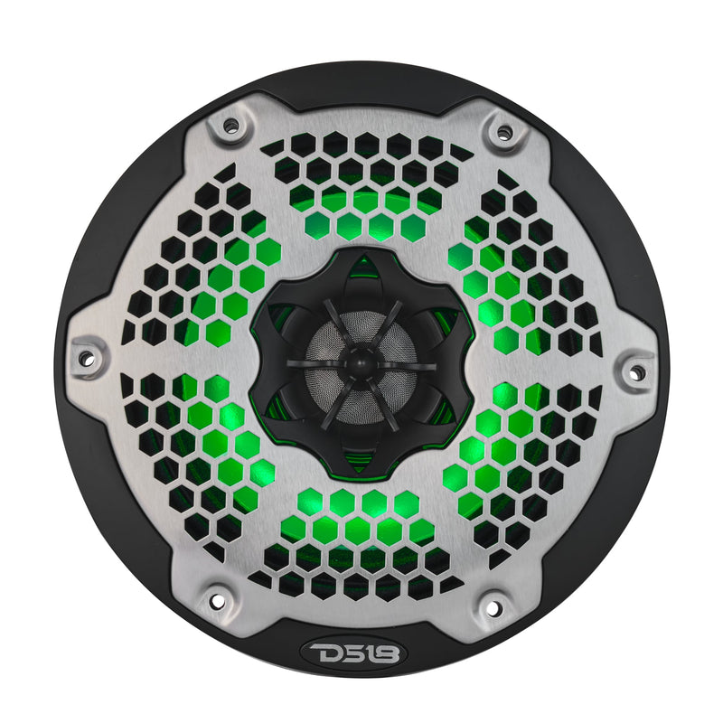 Load image into Gallery viewer, 6.5” Marine 2-Way Hybrid Speaker with RGB LED, Compression Driver and Neodymium Magnet | 250W RMS 4-Ohm
