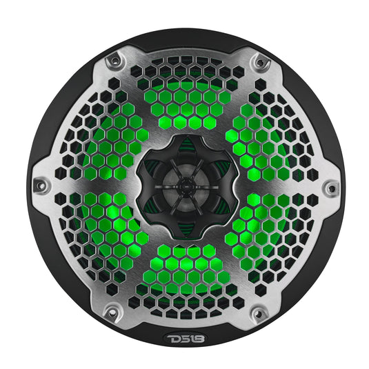 8” Marine 2-Way Hybrid Speaker with RGB LED, Compression Driver and Neodymium Magnet | 350W RMS 4-Ohm