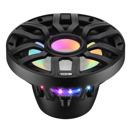 10” Marine Subwoofer with Hybrid Magnet Motor, Removable Grille and Digital LED Lights - 500W RMS 4-Ohm