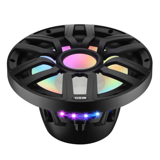 12” Marine Subwoofer with Hybrid Magnet Motor, Removable Grille and Digital LED Lights - 600W RMS 4-Ohm