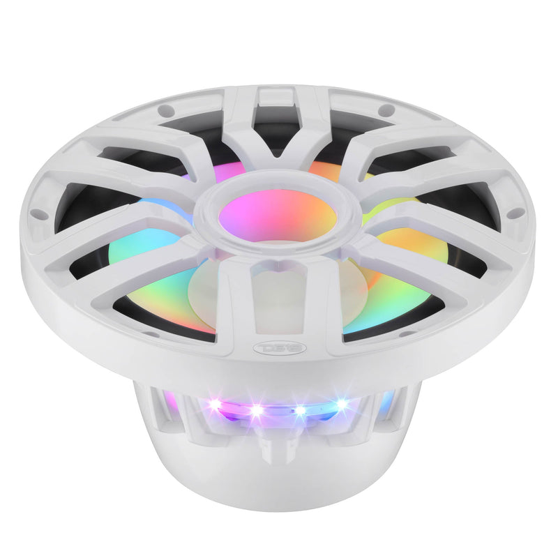 Load image into Gallery viewer, 12” Marine Subwoofer with Hybrid Magnet Motor, Removable Grille and Digital LED Lights - 600W RMS 4-Ohm
