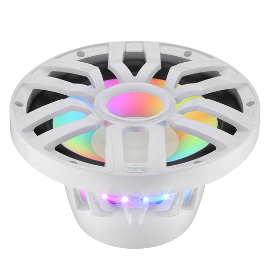 12” Marine Subwoofer with Hybrid Magnet Motor, Removable Grille and Digital LED Lights - 600W RMS 4-Ohm