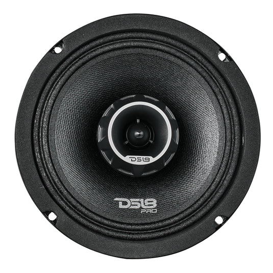 PRO-ZT 6.5" Coaxial Mid-Range Loudspeaker with Water Resistant Cone Built-in Bullet Tweeter and Grill | 225W RMS 4-Ohm