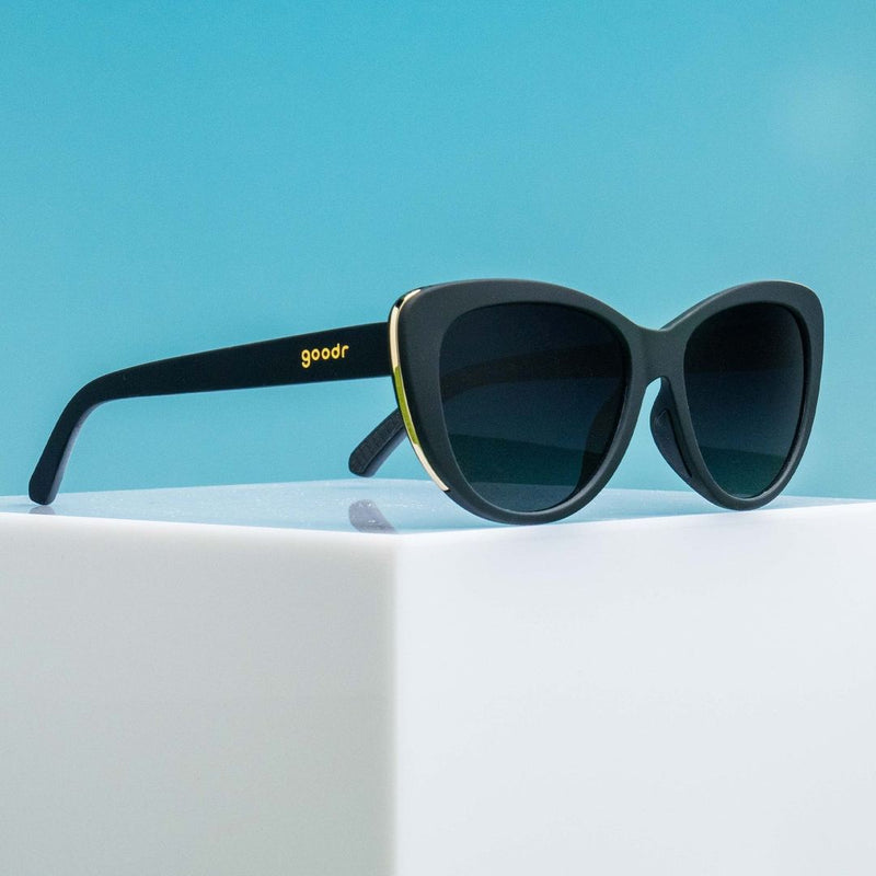 Load image into Gallery viewer, &quot;It&#39;s Noir, Darling&quot; Glam G Polarized Sunglasses
