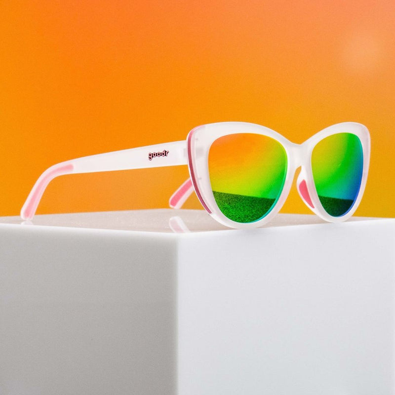 Load image into Gallery viewer, &quot;Rainbow Runway Ready&quot; Glam G Polarized Sunglasses

