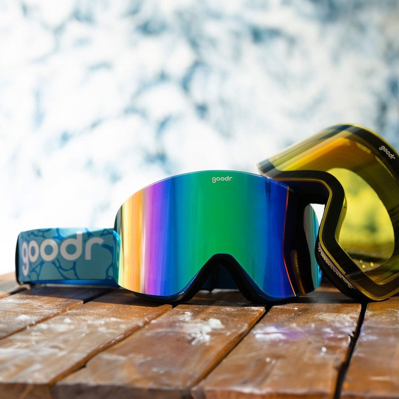 Load image into Gallery viewer, &quot;Cold-Blooded Lodge Lizard” Limited SNOW G Polarized Goggles
