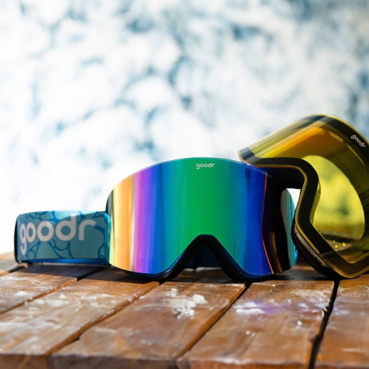"Cold-Blooded Lodge Lizard” Limited SNOW G Polarized Goggles