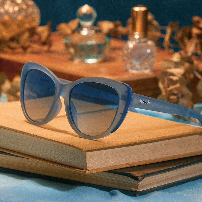 Load image into Gallery viewer, "Spin Me In Sapphire" Glam G Polarized Sunglasses
