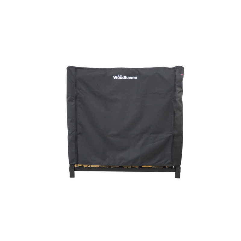 Load image into Gallery viewer, Full Firewood Rack Cover with Zipper   USA Made  Woodhaven
