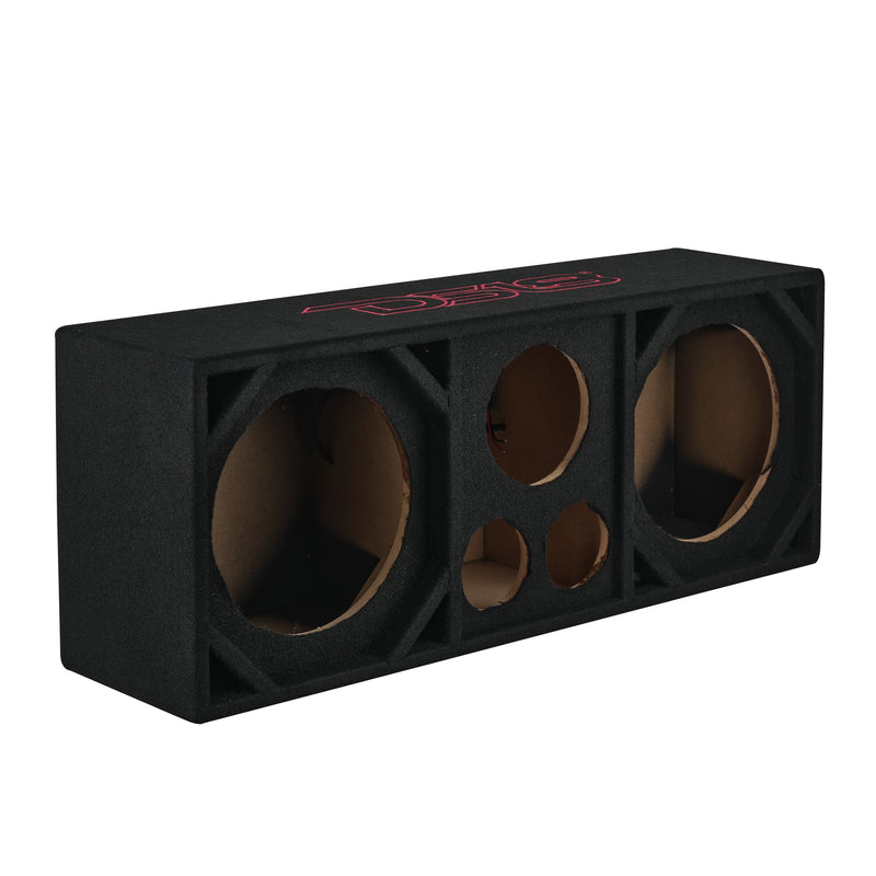Load image into Gallery viewer, Dual 10” + Dual 4” Tweeter + 2” Driver Ported Empty Voceteo Enclosure | Speakon-Ready

