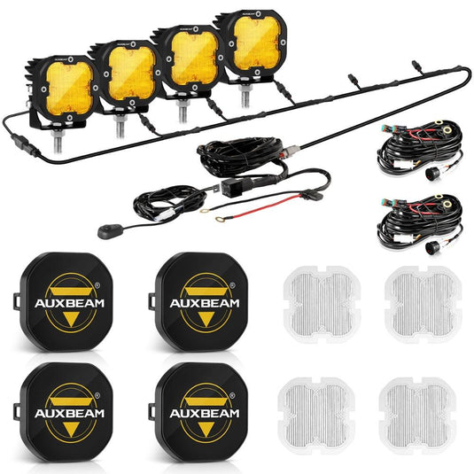 XP-ULTRA Series 3 Inch 80W 9600LM LED Pods Lights White&Amber