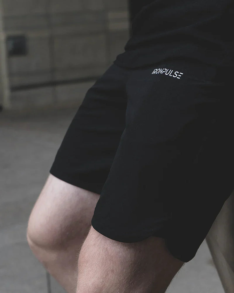 Load image into Gallery viewer, Iron Pulse Men's Black Identity Shorts *Final Sale*
