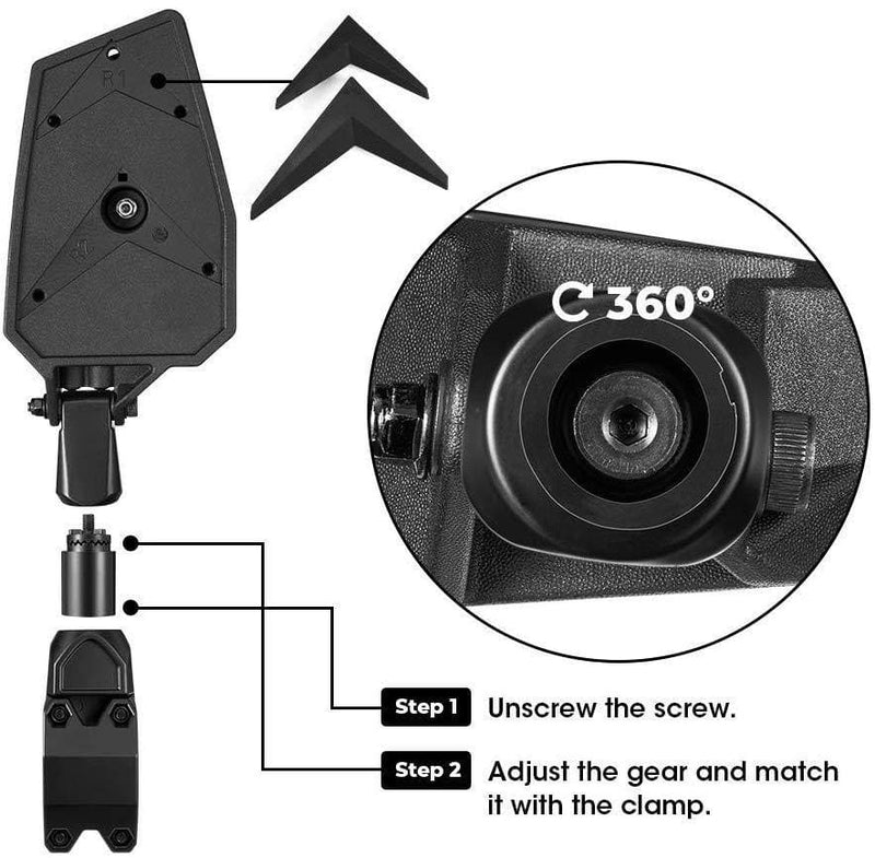 Load image into Gallery viewer, Color Side Rear View Mirror For 1.75" UTV Roll Bar
