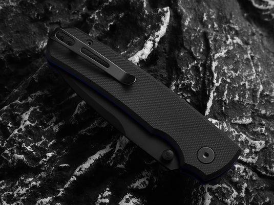 The Loyalist Folding Pocket Knife Giftset for Men and Women (Black and Blue)