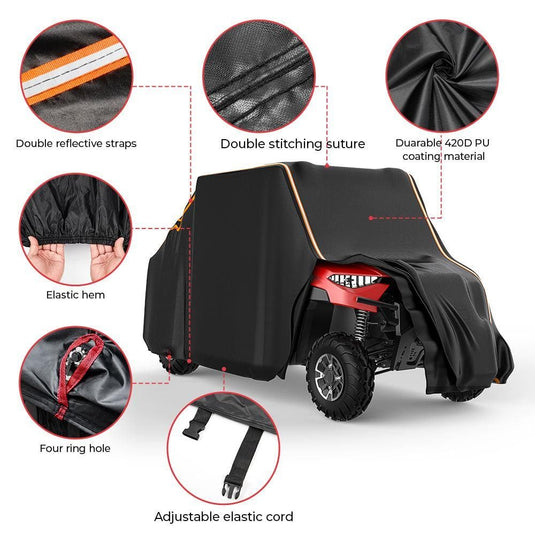 UTV Cover Waterproof 4-Seat 420D for Defender, Ranger, General