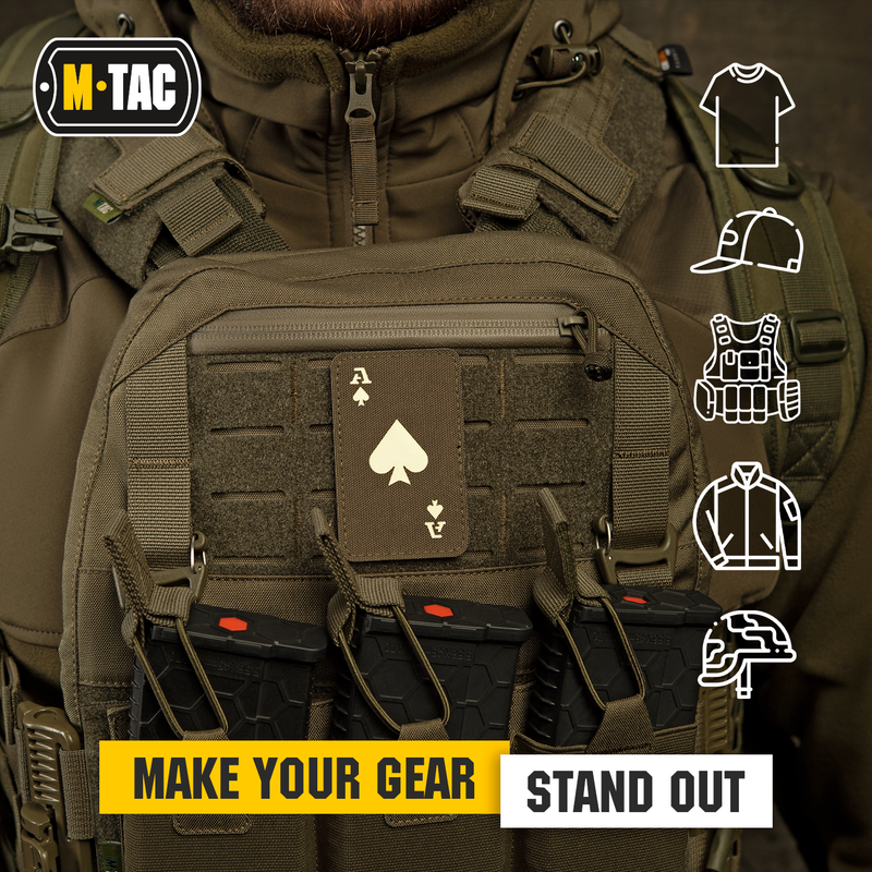Load image into Gallery viewer, M-Tac patch Ace of Spades Laser Cut
