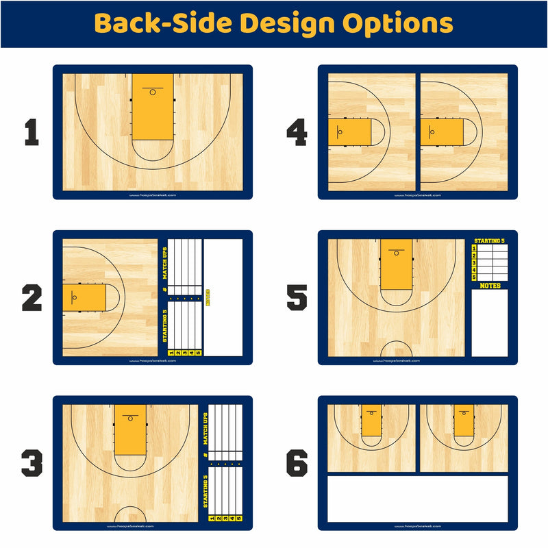 Load image into Gallery viewer, Custom Women's NCAA Basketball Coaching Board 15.7 x 10.6 in (Classic)
