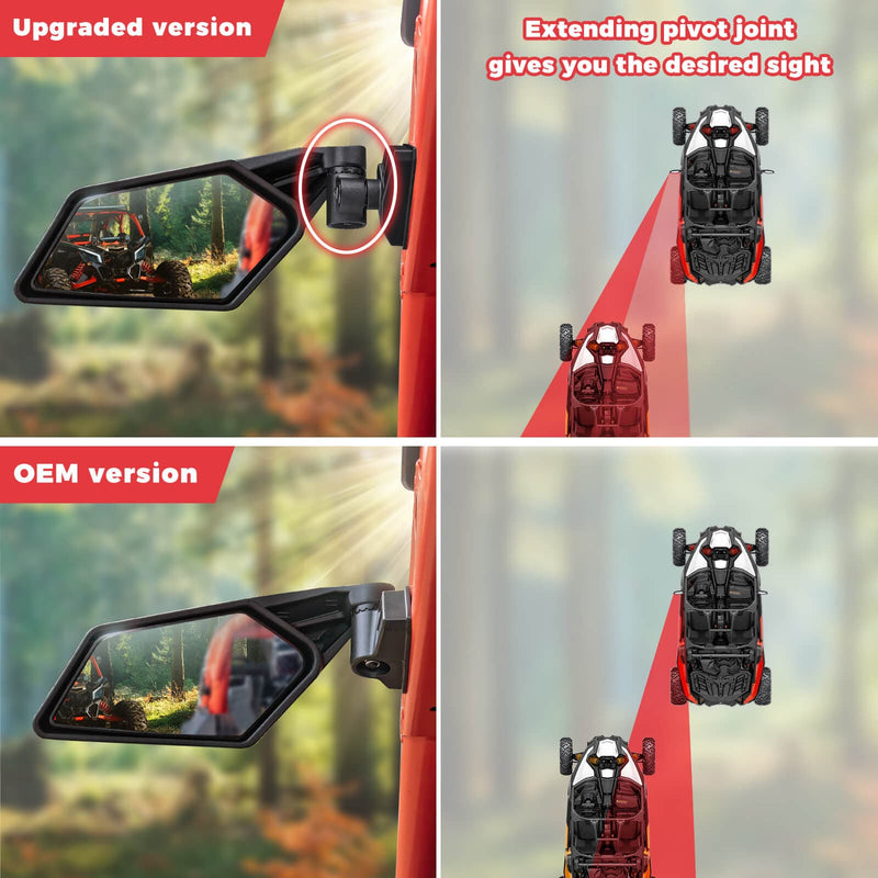 Load image into Gallery viewer, Front Door Storage Bags &amp; Side View Mirror for Can-Am Maverick X3
