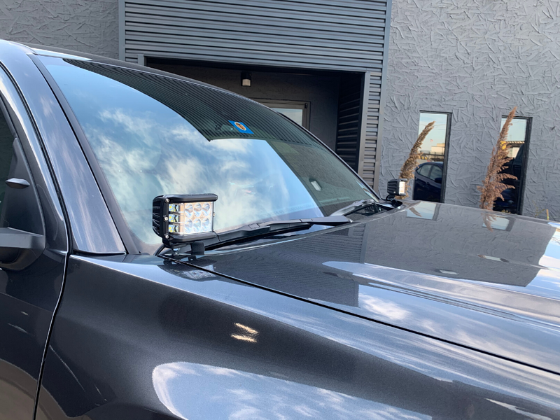 Load image into Gallery viewer, Low Profile Ditch Light Brackets Kit For 2016-2023 Toyota Tacoma

