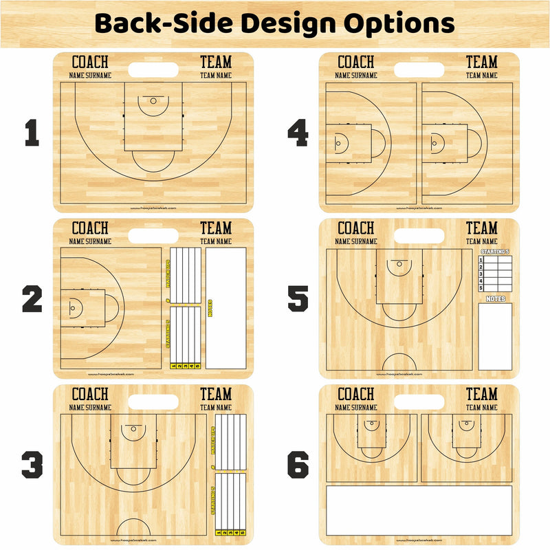 Load image into Gallery viewer, Custom FIBA Basketball Coaching Board 15.7 x 12.6 in (Magnetic)
