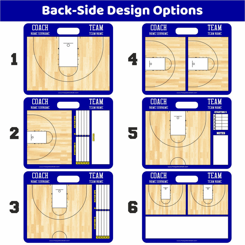 Load image into Gallery viewer, Custom Men's NCAA Basketball Coaching Board 11.4 x 9.4 in (Magnetic)
