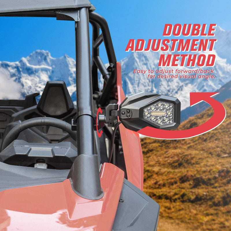 Load image into Gallery viewer, Mirrors with LED Turn Signal Lights For RZR
