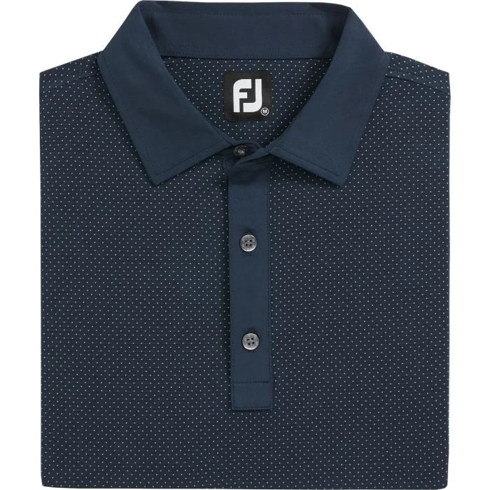 Load image into Gallery viewer, FootJoy Jacquard Dot Lisle Golf Polo

