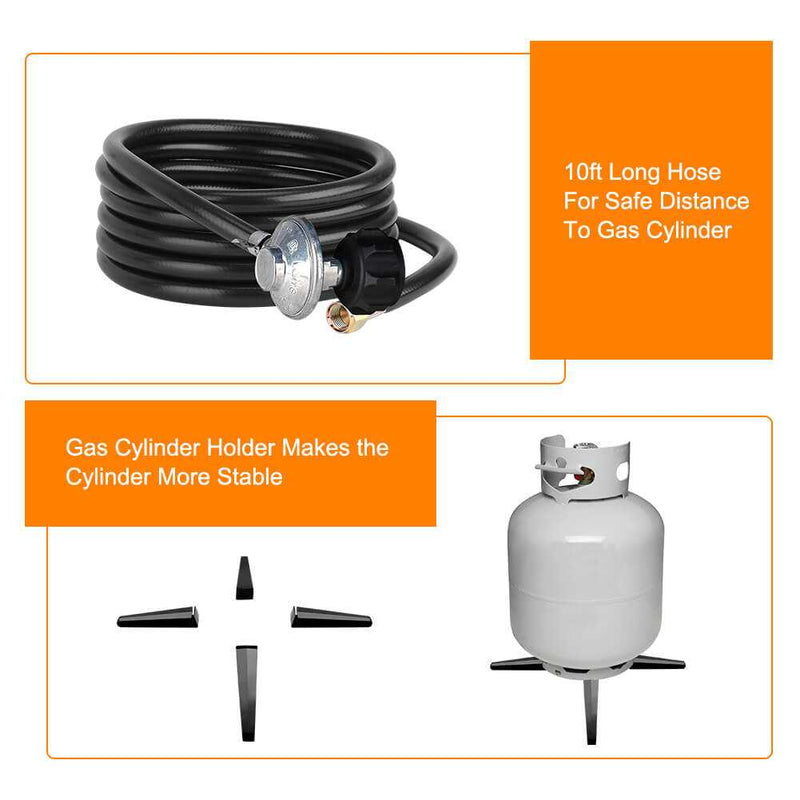 Load image into Gallery viewer, Camplux Outdoor Propane Fire Pit with Cover and Carry Kit, Auto-Ignition
