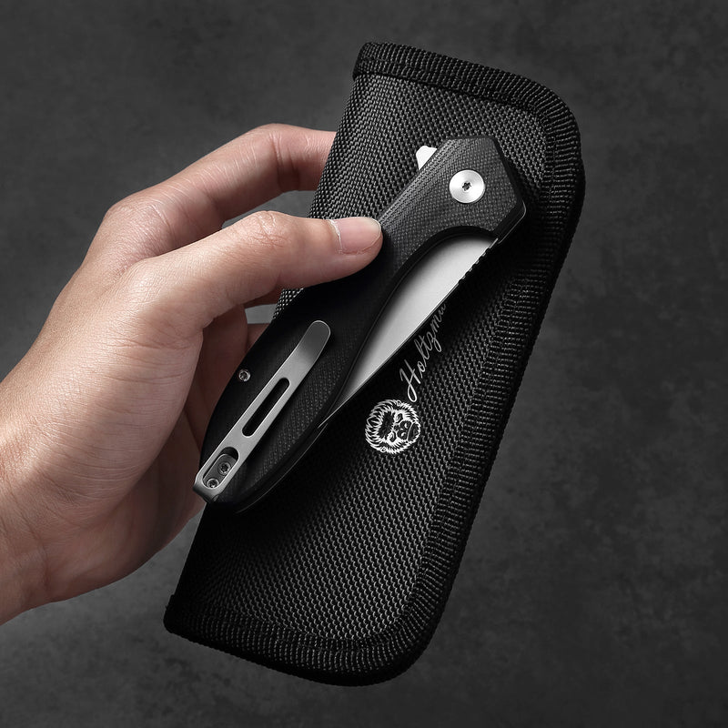 Load image into Gallery viewer, The Vector Folding Pocket Knife Giftset for Men and Women (Black and Silver)
