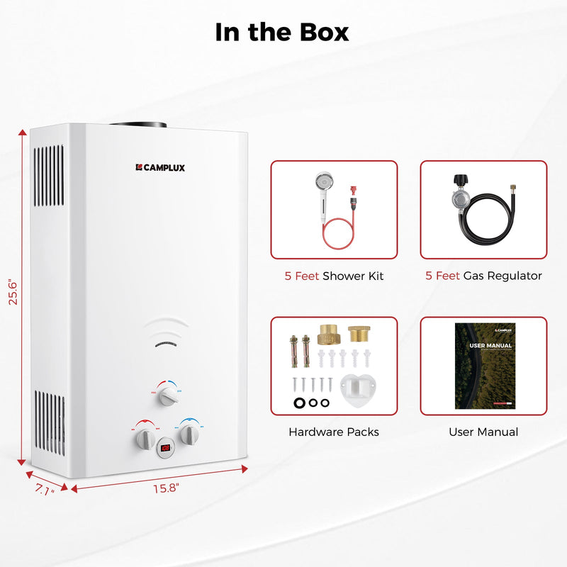 Load image into Gallery viewer, Camplux BW422 Camping Water Heater Propane
