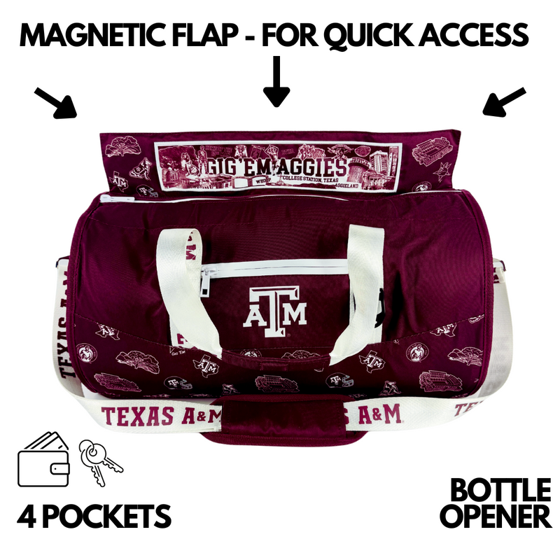 Load image into Gallery viewer, Texas A&amp;M University Duffel Cooler
