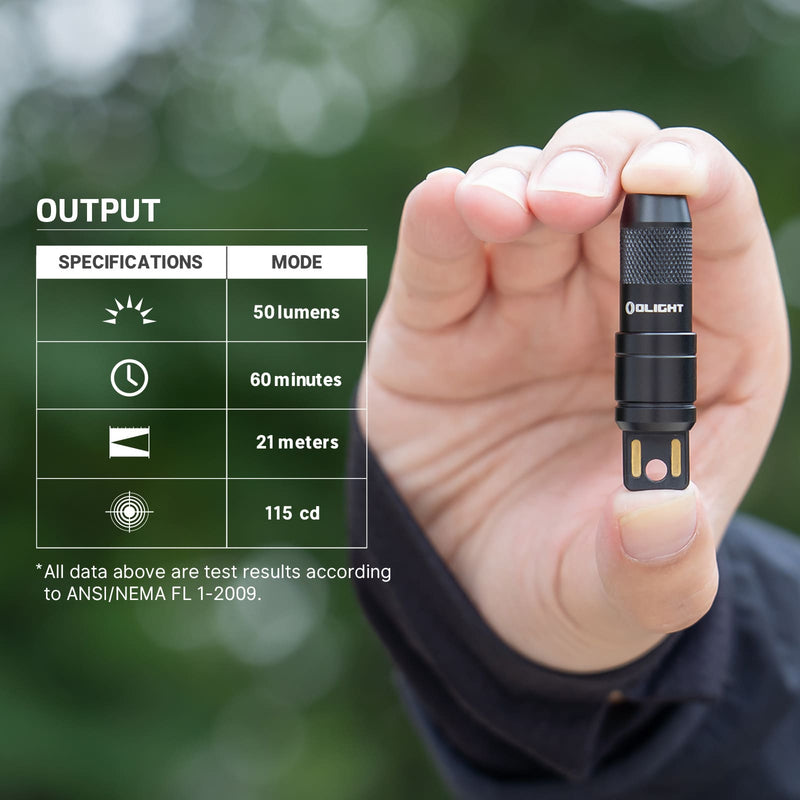 Load image into Gallery viewer, Olight iMini 2 Rechargeable Magnetic Mini Flashlight 50 Lumens EDC Keychain Light
