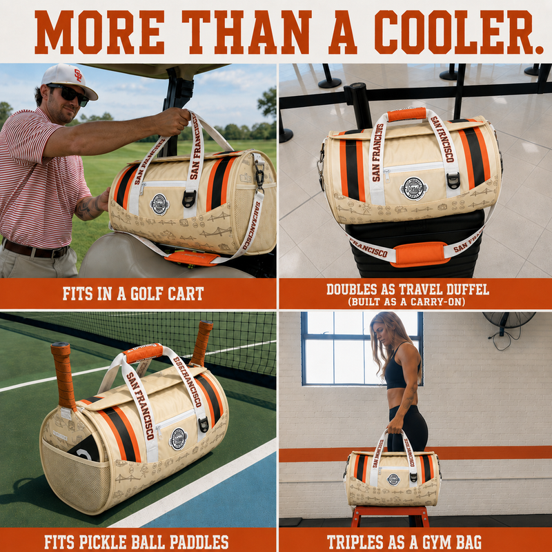 Load image into Gallery viewer, San Francisco Baseball Duffel Cooler
