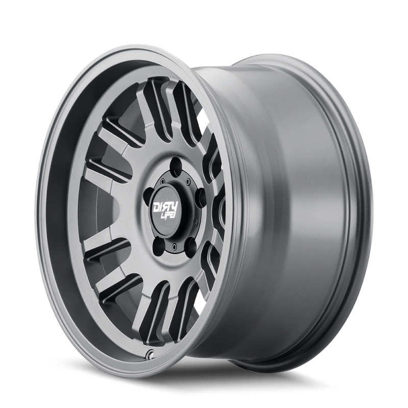 Load image into Gallery viewer, Dirty Life 9310 Canyon 17x9 / 6x135 BP / 0mm Offset / 87.1mm Hub Satin Graphite Wheel
