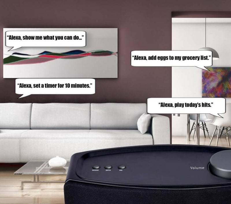 Load image into Gallery viewer, Naxa Wi-Fi &amp; Bluetooth Multi-Room Speaker with Amazon Alexa Voice Control
