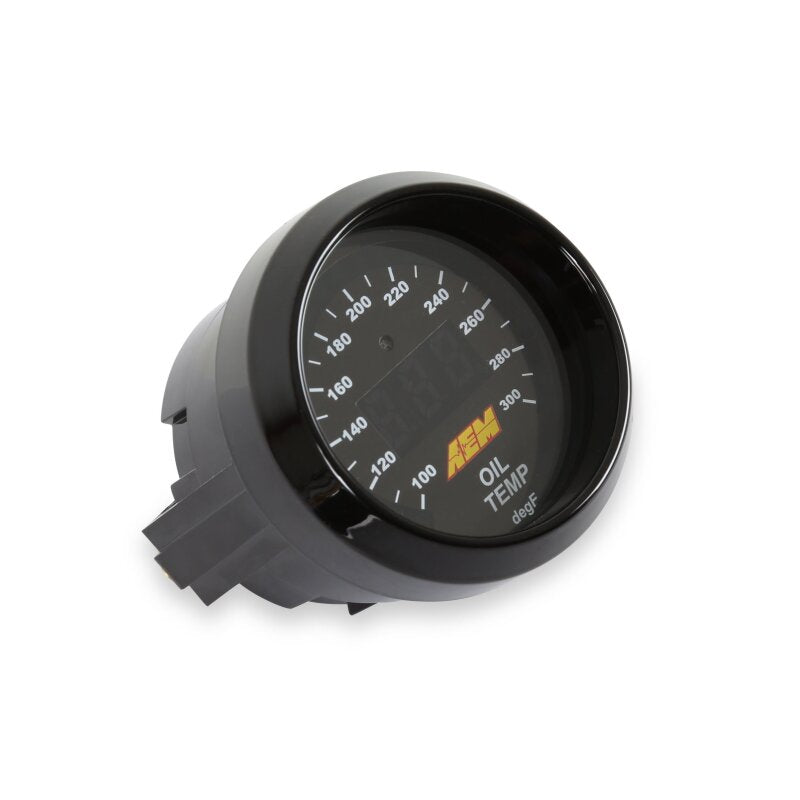 Load image into Gallery viewer, AEM Electronics 52mm Digital Oil Water Temperature Gauge 100-300 F
