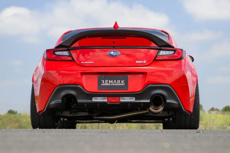 Load image into Gallery viewer, REMARK Subaru 2022 BRZ Catback Exhaust - R1 Spec Single - Exit Full Titanium
